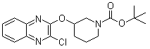 structure of CAS# 939986-62-6, 3-[(3-氯-2-喹喔啉基)氧基]-1-哌啶甲酸叔丁酯