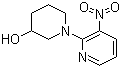 1-(3-硝基-2-吡啶基)-3-哌啶醇分子结构 (CAS 939986-66-0)