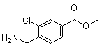 structure of CAS# 940062-11-3, 4-(Aminomethyl)-3-chlorobenzoic acid methyl ester