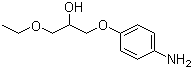 4-(3-乙氧基-2-羟基丙氧基)苯胺分子结构 (CAS 94056-98-1)