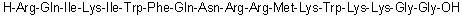 CAS # 940866-75-1, L-Arginyl-L-glutaminyl-L-isoleucyl-L-lysyl-L-isoleucyl-L-tryptophyl-L-phenylalanyl-L-glutaminyl-L-asparaginyl-L-arginyl-L-arginyl-L-methionyl-L-lysyl-L-tryptophyl-L-lysyl-L-lysylglycylglycine