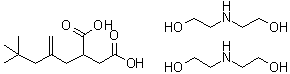 (4,4-二甲基-2-亚甲基戊基)丁二酸双二乙醇胺盐分子结构 (CAS 94088-57-0)