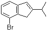 7-溴-2-异丙基-1H-茚分子结构 (CAS 940884-86-6)