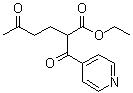 CAS # 94089-25-5, beta-Oxo-alpha-(3-oxobutyl)-4-pyridinepropanoic acid ethyl ester, 2-Isonicotinoyl-5-oxohexanoic acid ethyl ester