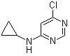 4-Chloro-6-(cyclopropylamino)pyrimidine molecular structure (CAS 941294-43-5)