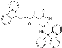 N2-[芴甲氧羰基]-N2-甲基-N-(三苯基甲基)-L-天冬氨酰胺分子结构 (CAS 941296-80-6)