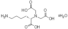 N2,N2-双(羧甲基)-L-赖氨酸水合物分子结构 (CAS 941689-36-7)