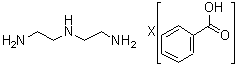 N-(2-氨基乙基)-1,2-乙二胺苯甲酸盐分子结构 (CAS 94200-25-6)