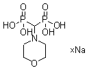 (4-吗啉基亚甲基)二膦酸钠盐分子结构 (CAS 94200-61-0)