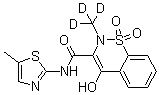 structure of CAS# 942047-63-4, Meloxicam-d<sub>3</sub>