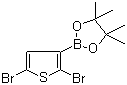 2,5-二溴噻吩-3-硼酸频那醇酯分子结构 (CAS 942070-22-6)