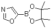 5-(4,4,5,5-四甲基-1,3,2-二氧硼杂环戊烷-2-基)-1,3-恶唑分子结构 (CAS 942070-84-0)