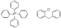 四苯基鏻 2-(苯基甲基)苯酚盐分子结构 (CAS 94230-93-0)