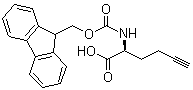 N-芴甲氧羰基-L-炔丙基丙氨酸分子结构 (CAS 942518-21-0)