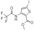 5-碘-3-[(2,2,2-三氟乙酰基)氨基]噻吩-2-羧酸甲酯分子结构 (CAS 942589-44-8)