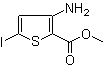 structure of CAS# 942589-45-9, Methyl 3-amino-5-iodo-2-thiophenecarboxylate