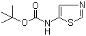 (噻唑-5-基)氨基甲酸叔丁酯分子结构 (CAS 942631-50-7)