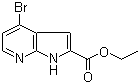 structure of CAS# 942920-55-0, 4-溴-1H-吡咯并[2,3-b]吡啶-2-甲酸乙酯
