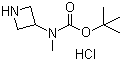 (杂氮环丁-3-基)(甲基)氨基甲酸叔丁酯盐酸盐分子结构 (CAS 943060-59-1)