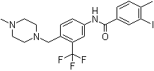 3-碘-4-甲基-N-[4-[(4-甲基-1-哌嗪基)甲基]-3-(三氟甲基)苯基]苯甲酰胺分子结构 (CAS 943320-50-1)