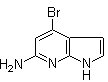structure of CAS# 943323-55-5, 4-溴-1H-吡咯并[2,3-b]吡啶-6-胺