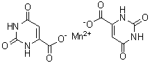 1,2,3,6-四氢-2,6-二氧代-4-嘧啶羧酸锰盐分子结构 (CAS 94333-38-7)