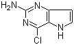 4-氯-5H-吡咯并[3,2-d]嘧啶-2-胺分子结构 (CAS 943736-58-1)