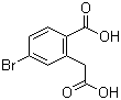 4-溴-2-(羧甲基)苯甲酸分子结构 (CAS 943749-63-1)