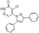 CAS # 94375-42-5, 4-Chloro-5-(3,5-diphenyl-1H-pyrazol-1-yl)-3(2H)-pyridazinone, NSC 69053