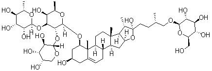 麦冬呋甾皂苷 A分子结构 (CAS 943914-99-6)