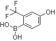 4-羟基-2-(三氟甲基)苯硼酸分子结构 (CAS 943918-05-6)