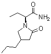 (alphaS)-alpha-乙基-2-氧代-4-丙基-1-吡咯烷乙酰胺分子结构 (CAS 943986-70-7)