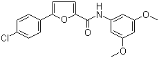 structure of CAS# 944261-79-4, 5-(4-氯苯基)-N-(3,5-二甲氧基苯基)-2-呋喃甲酰胺