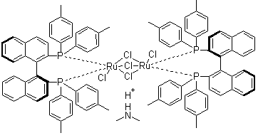 structure of CAS# 944451-10-9, 三(mu-氯)双[(R)-(+)-2,2'-双(二对甲苯基膦)-1,1'-联萘]二氯化二钌