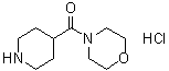 structure of CAS# 94467-73-9, 4-(Morpholinocarbonyl)piperidine hydrochloride
