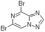 structure of CAS# 944709-42-6, 6,8-二溴-[1,2,4]三唑并[1,5-a]吡嗪