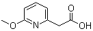 structure of CAS# 944896-97-3, 6-甲氧基-2-吡啶乙酸