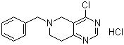6-苄基-4-氯-5,6,7,8-四氢吡啶并[4,3-d]嘧啶盐酸盐分子结构 (CAS 944902-64-1)