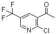 structure of CAS# 944904-73-8, 1-[2-氯-5-(三氟甲基)-3-吡啶基]乙酮