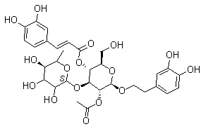 structure of CAS# 94492-24-7, 2'-乙酰毛蕊花糖苷