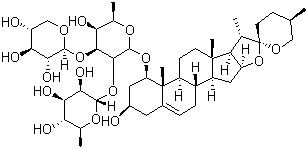 structure of CAS# 945619-74-9, 麦冬皂苷 D