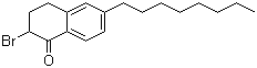 2-溴-3,4-二氢-6-辛基-1(2H)-萘酮分子结构 (CAS 945632-77-9)