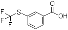 3-(三氟甲硫基)苯甲酸分子结构 (CAS 946-65-6)