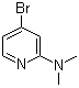 4-溴-2-(二甲基氨基)吡啶分子结构 (CAS 946000-27-7)