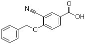 4-苄氧基-3-氰基苯甲酸分子结构 (CAS 946007-61-0)