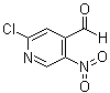 2-氯-5-硝基-4-吡啶甲醛分子结构 (CAS 946136-72-7)