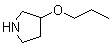 structure of CAS# 946681-61-4, 3-Propoxypyrrolidine