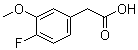 4-氟-3-甲氧基苯乙酸分子结构 (CAS 946713-86-6)