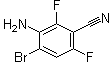3-氨基-4-溴-2,6-二氟苯甲腈分子结构 (CAS 946817-63-6)