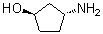 (1R,3R)-3-氨基环戊醇分子结构 (CAS 946826-74-0)